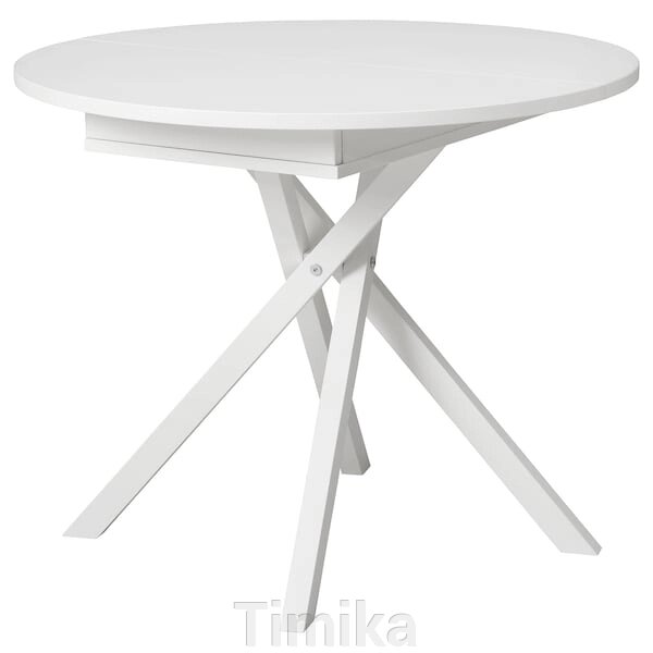 GRANSTORP Розсувний стіл, білий, 90/120x90 см від компанії Timika - фото 1