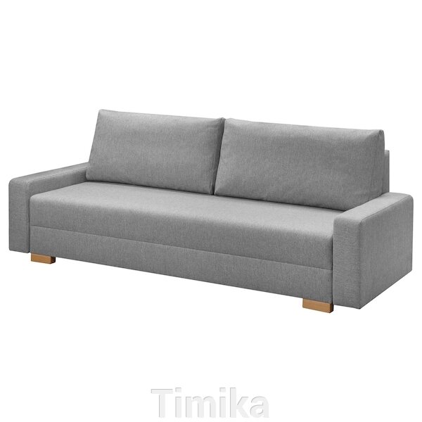 GRÄLVIKEN 3-місний диван-ліжко, сірий від компанії Timika - фото 1