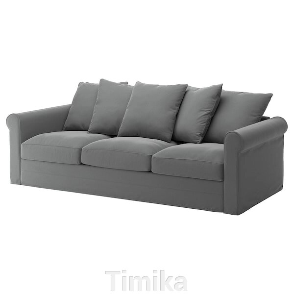 GRÖNLID 3-місний диван, Ljungen середньо-сірий від компанії Timika - фото 1