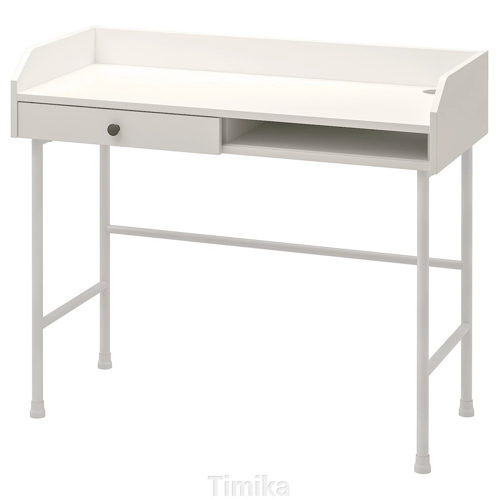 HAUGA Письмовий стіл, білий, 100х45 см від компанії Timika - фото 1