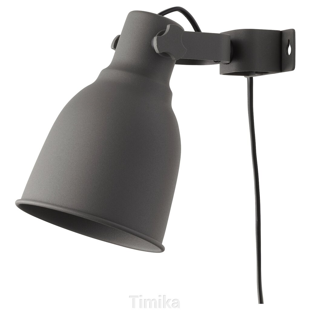 HEKTAR Точковий світильник з хомутом, настінний, темно-сірий від компанії Timika - фото 1
