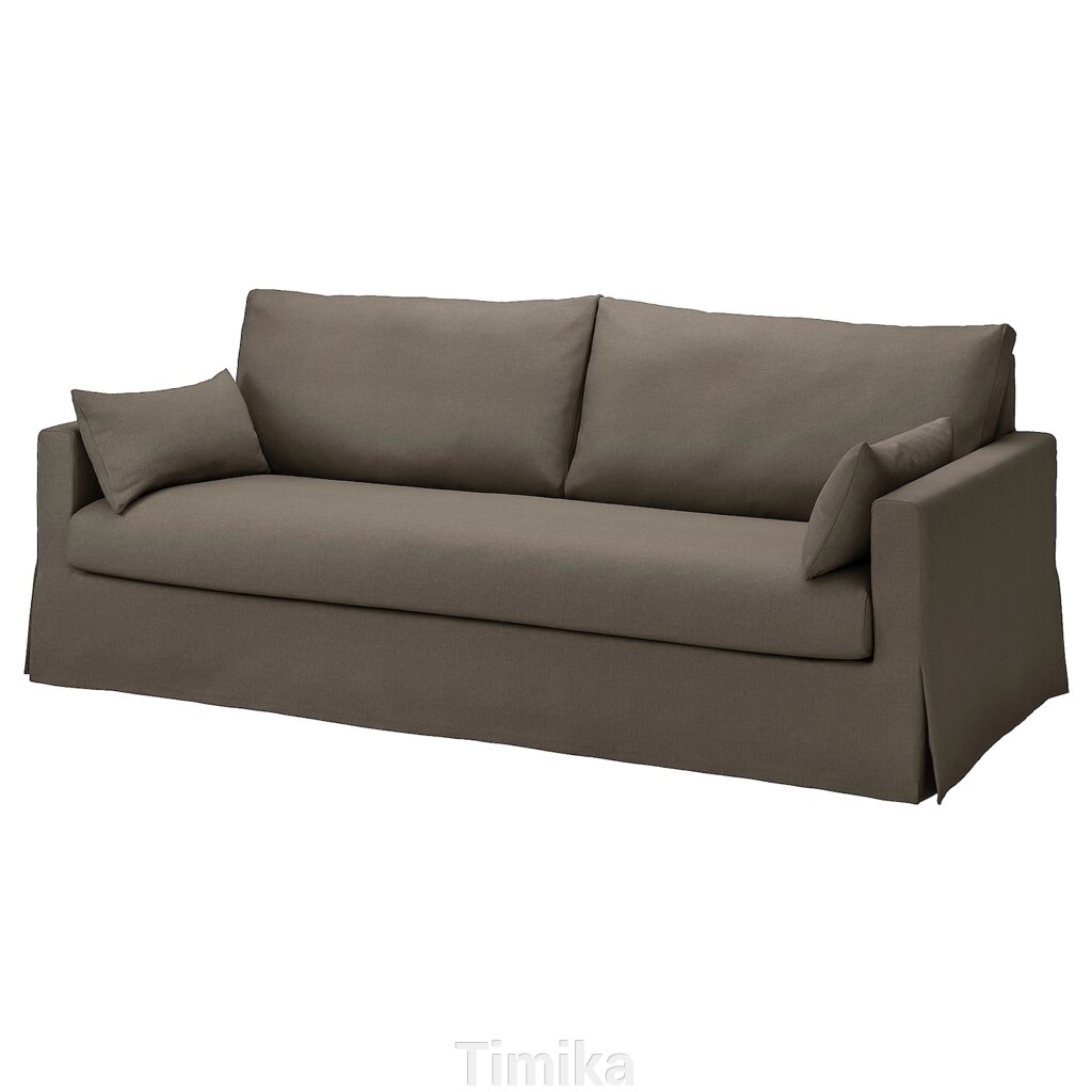 HYLTARP 3-х місний диван Gransel сіро-коричневий від компанії Timika - фото 1