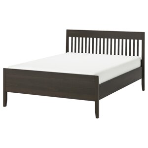IDANÄS Каркас ліжка, темно-коричневий/Lindbåden, 140x200 см