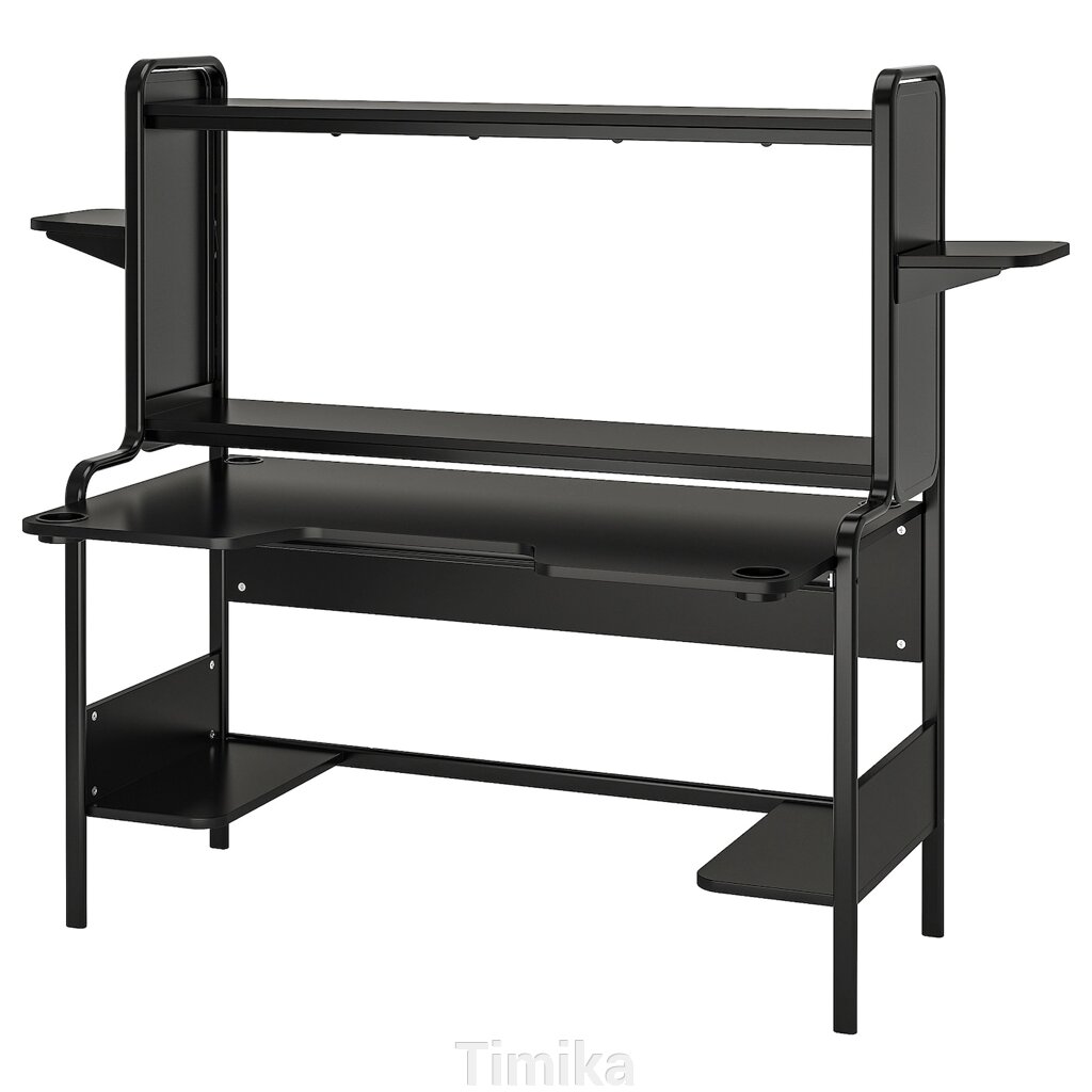 Ігровий стіл FREDDE, чорний, 140/185x74x146 см від компанії Timika - фото 1