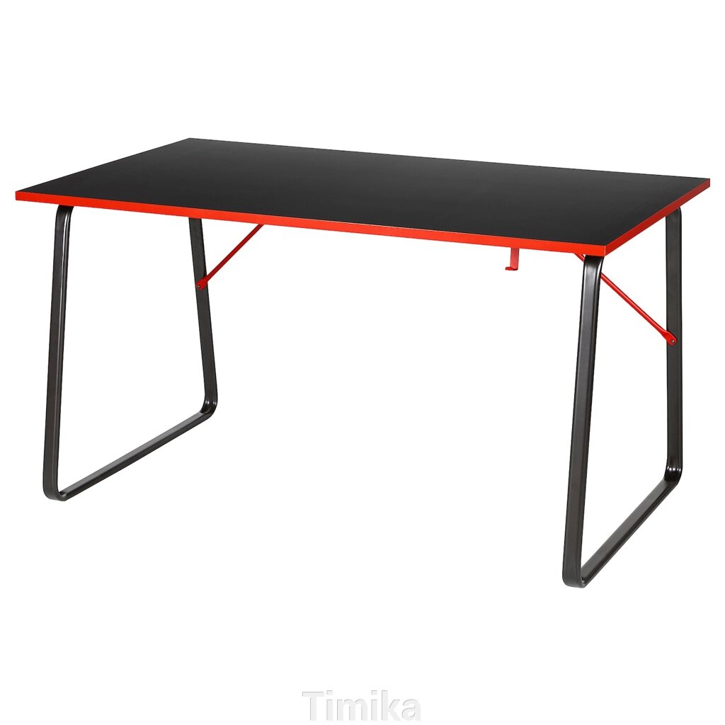 Ігровий стіл HUVUDSPELARE, чорний, 140x80 см від компанії Timika - фото 1