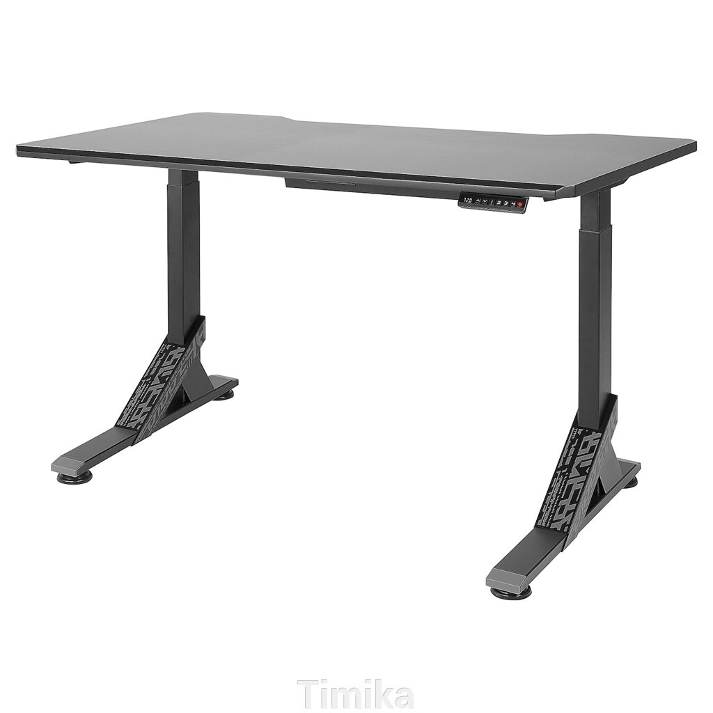 Ігровий стіл UPPSPEL, чорний, 140x80 см від компанії Timika - фото 1