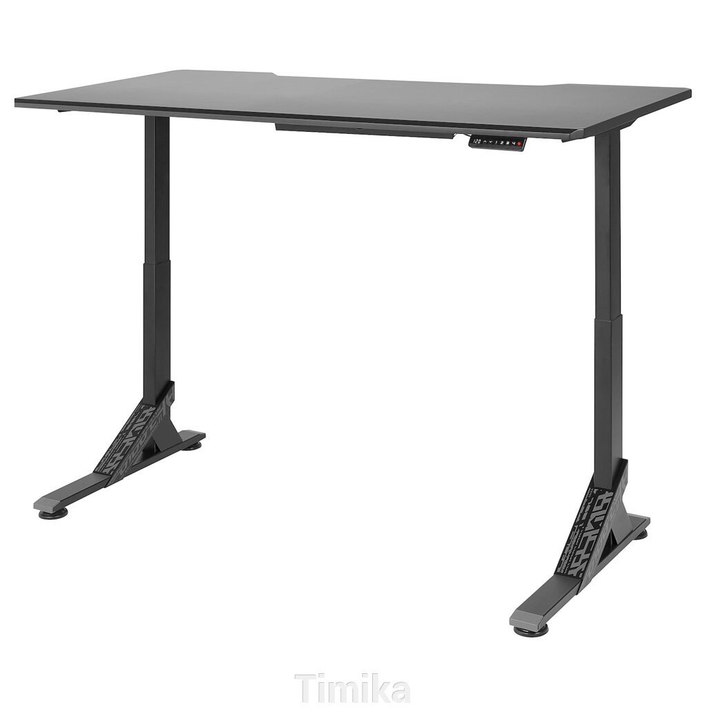 Ігровий стіл UPPSPEL, чорний, 180x80 см від компанії Timika - фото 1