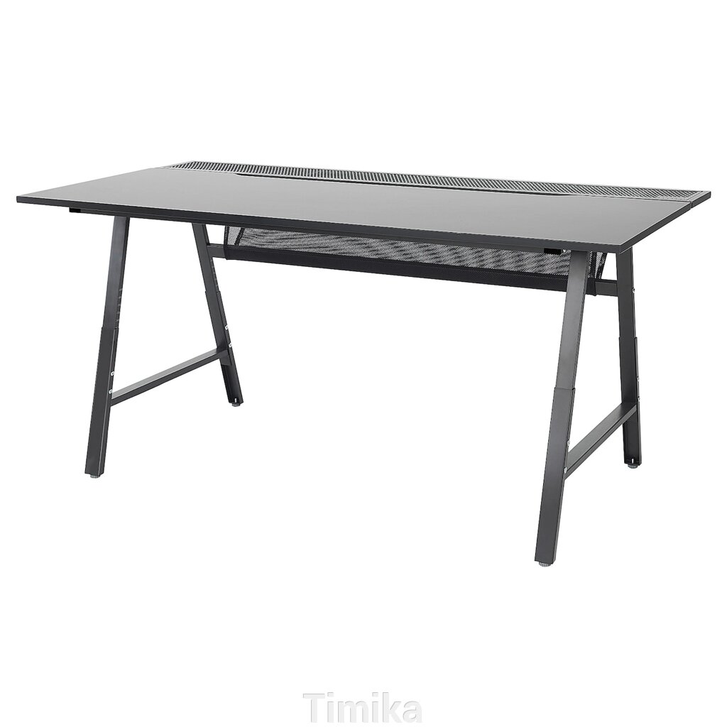 Ігровий стіл UTESPELARE, чорний, 160x80 см від компанії Timika - фото 1