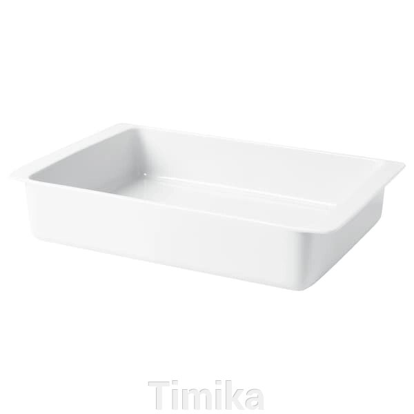 IKEA 365+ Блюдо для духовки, біле, 38х26 см від компанії Timika - фото 1