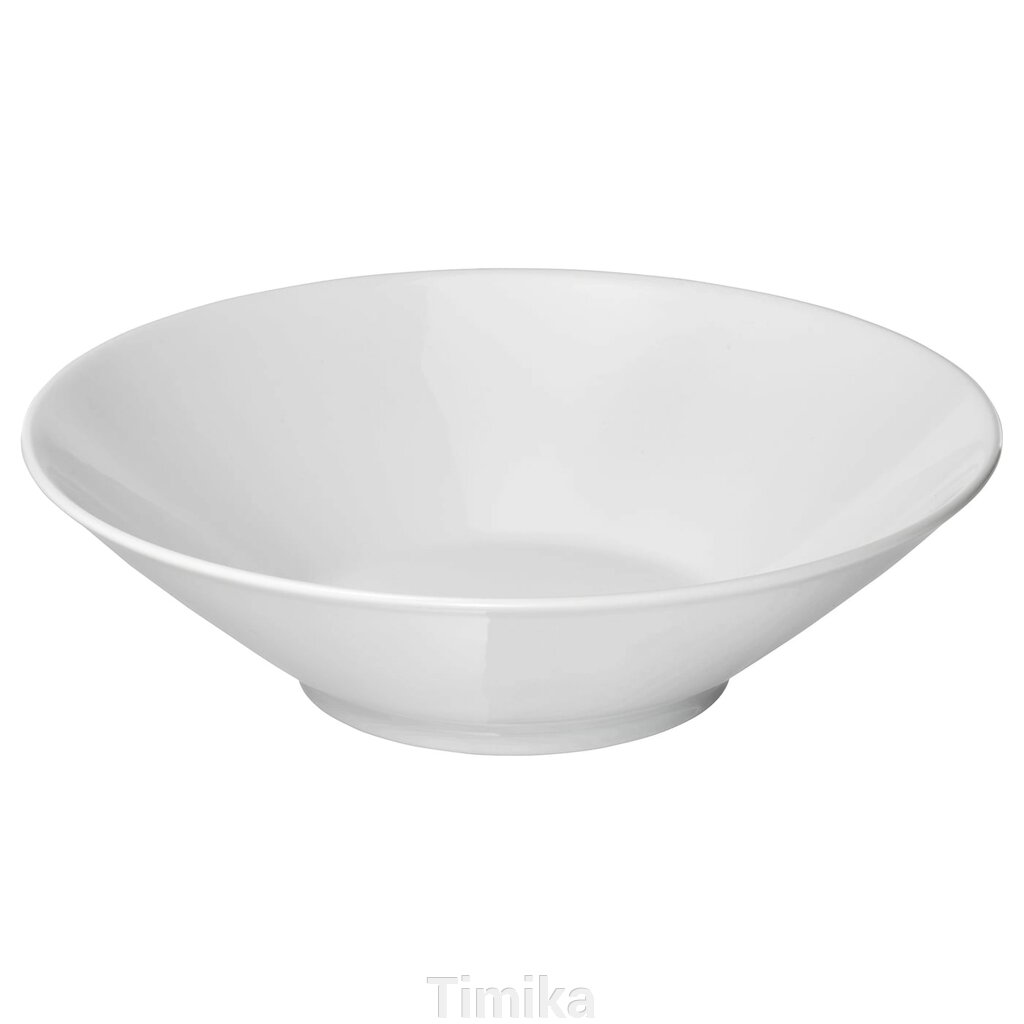 IKEA 365+ Тарілка/миска глибока, вигнуті борти, біла, 22 см від компанії Timika - фото 1