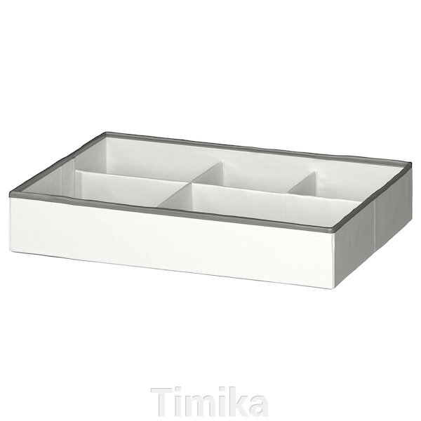JÄTTEBJÖRN Органайзер, білий/сірий, 50x35x9 см від компанії Timika - фото 1