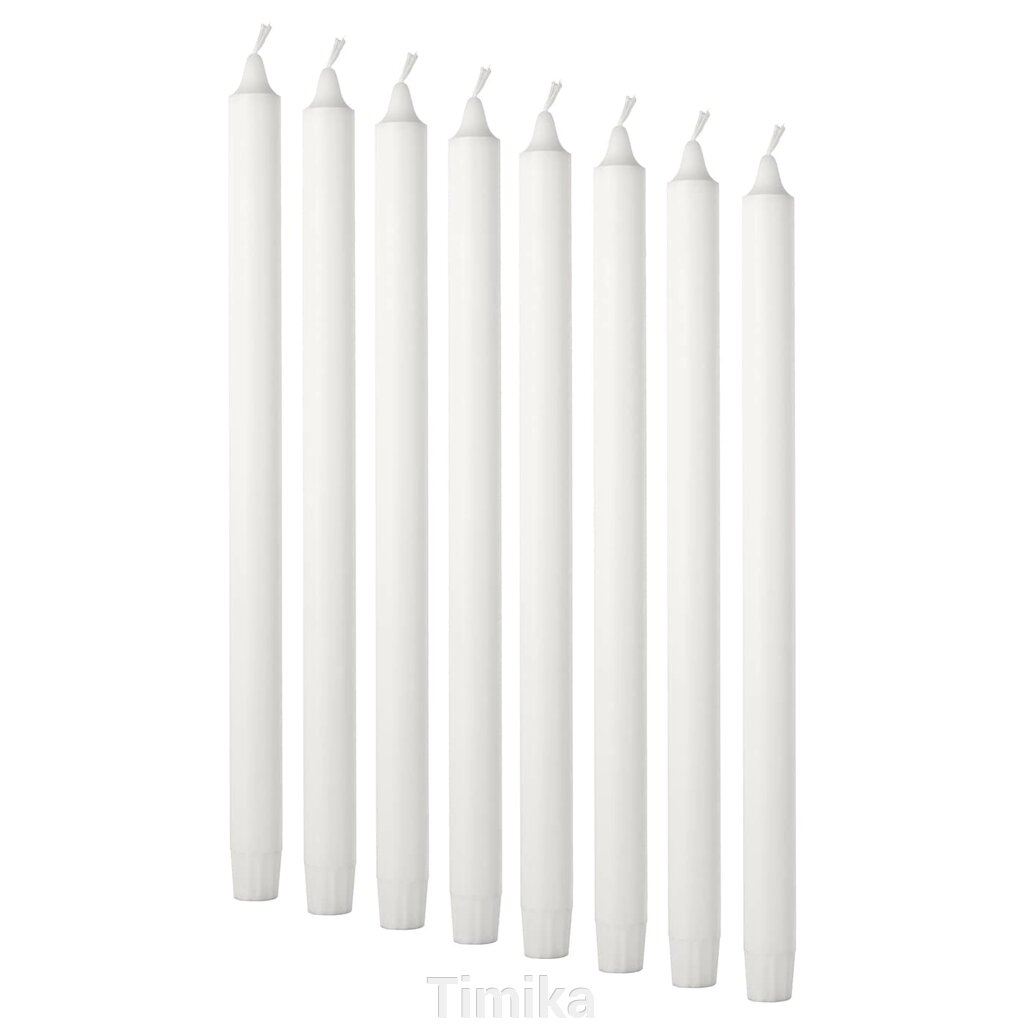 JUBLA Свічка без аромату, біла, 35 см від компанії Timika - фото 1