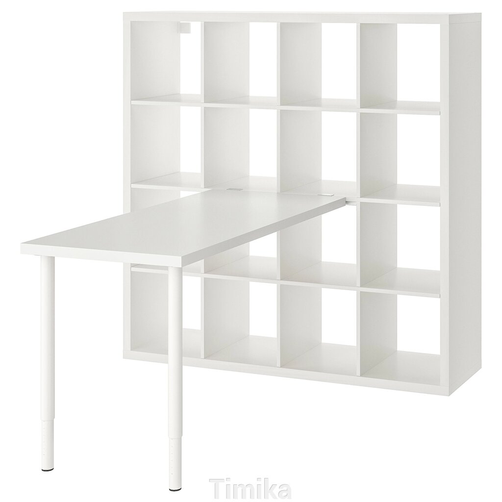 KALLAX / LAGKAPTEN Письмовий стіл, білий, 147x159x147 см від компанії Timika - фото 1