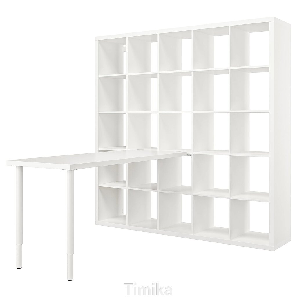 KALLAX / LAGKAPTEN Письмовий стіл, білий, 182x179x182 см від компанії Timika - фото 1