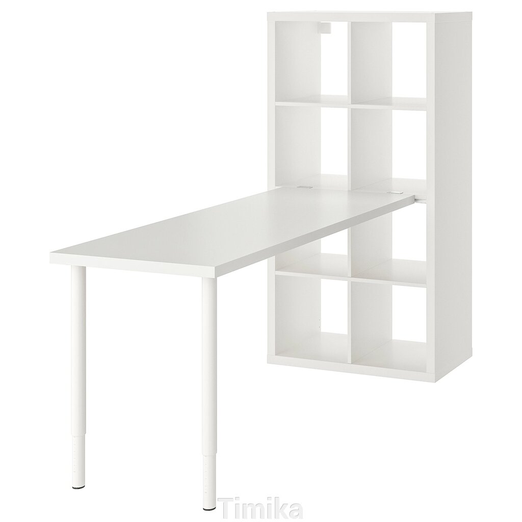 KALLAX / LAGKAPTEN Письмовий стіл, білий, 77x179x147 см від компанії Timika - фото 1