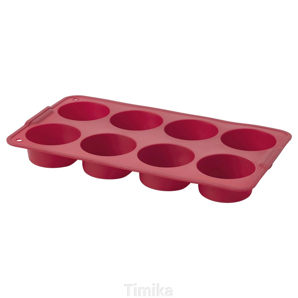 KANTNÅL Форма для кексів, темно-червона, 18х30 см від компанії Timika - фото 1