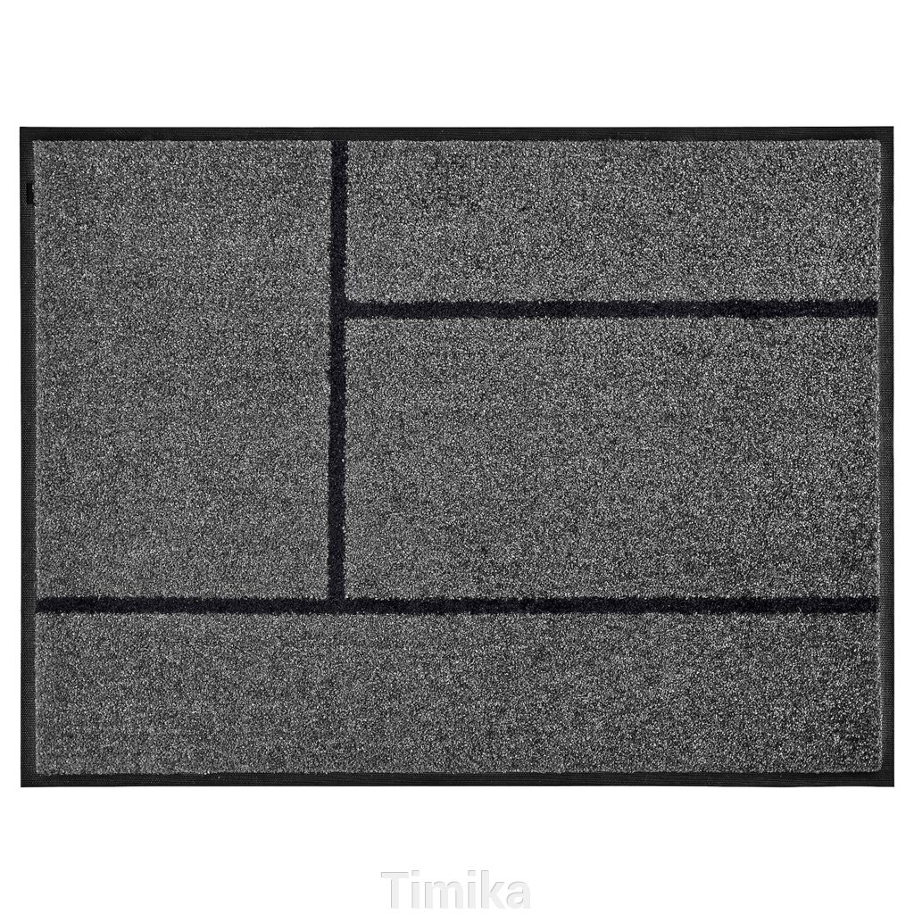 KÖGE Придверний килимок, сірий/чорний, 69x90 см від компанії Timika - фото 1