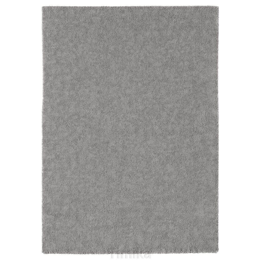 Килим STOENSE, низький ворс, середньо-сірий, 170x240 см від компанії Timika - фото 1