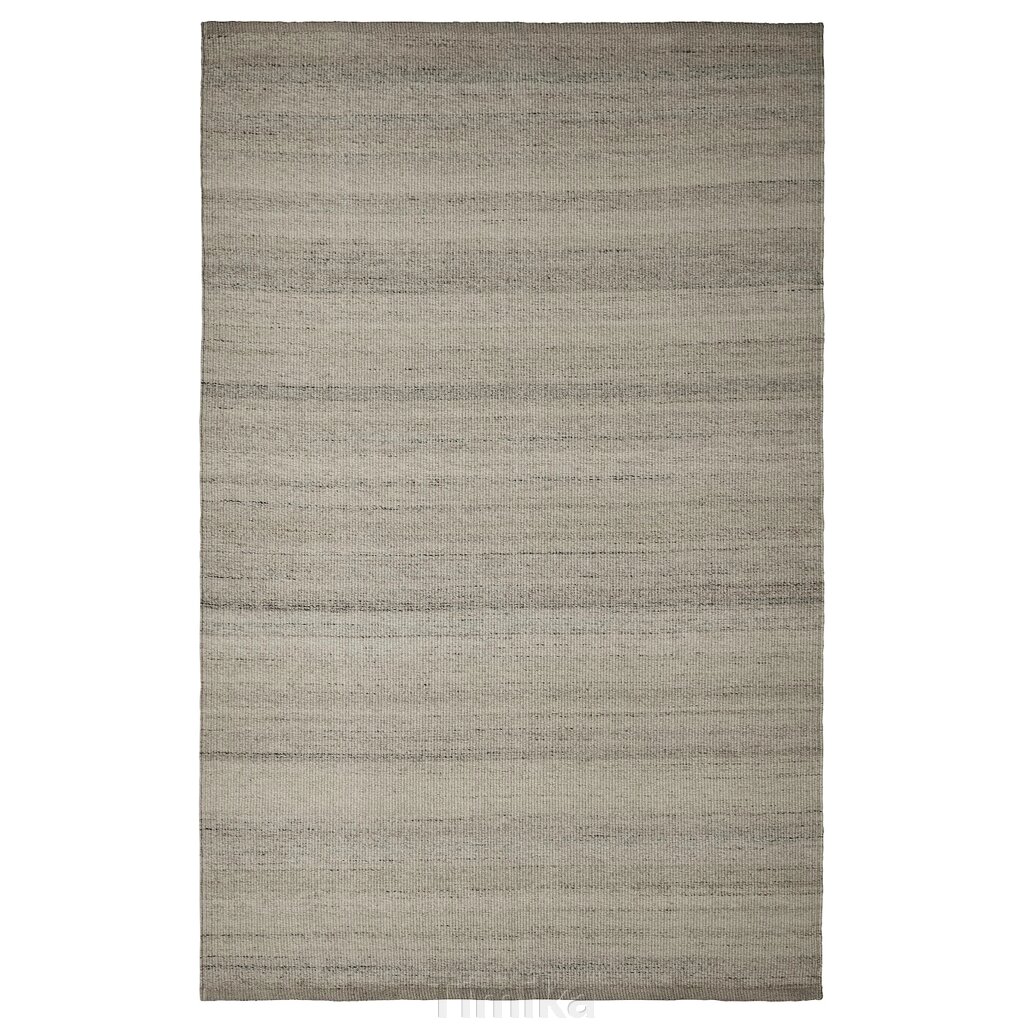 Килим TIDTABELL, плоский, сірий, 170x240 см від компанії Timika - фото 1