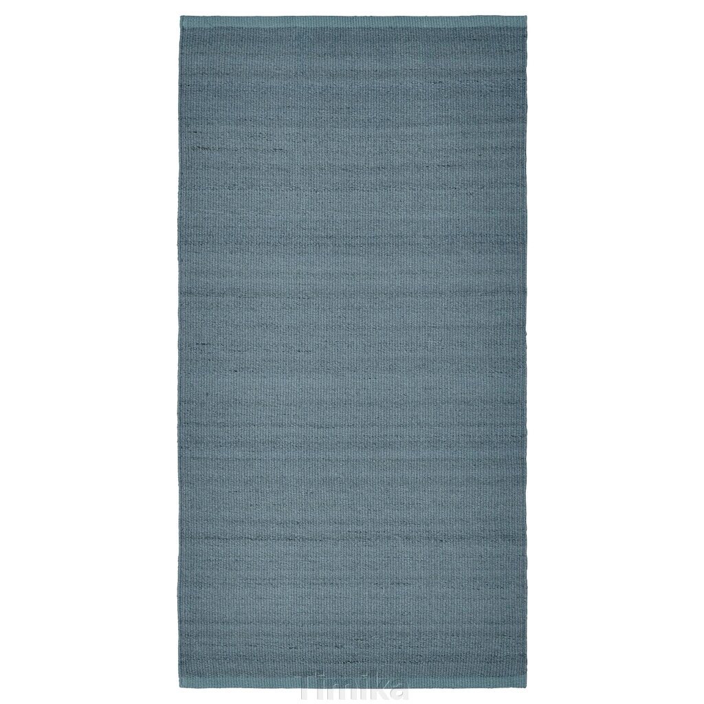 Килимок TIDTABELL, гладкий, сіро-блакитний, 80x150 см від компанії Timika - фото 1