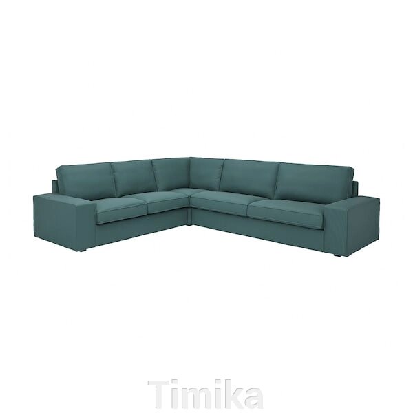 КІВІК 5-місний кутовий диван Kelinge сіро-бірюзовий від компанії Timika - фото 1