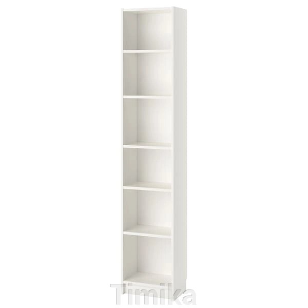 Книжкова шафа BILLY, біла, 40x28x202 см від компанії Timika - фото 1