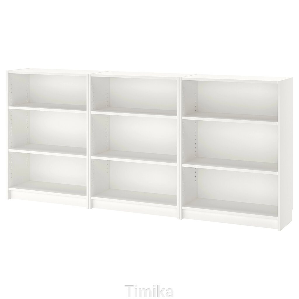 Книжкова шафа BILLY, білий, 240x28x106 см від компанії Timika - фото 1