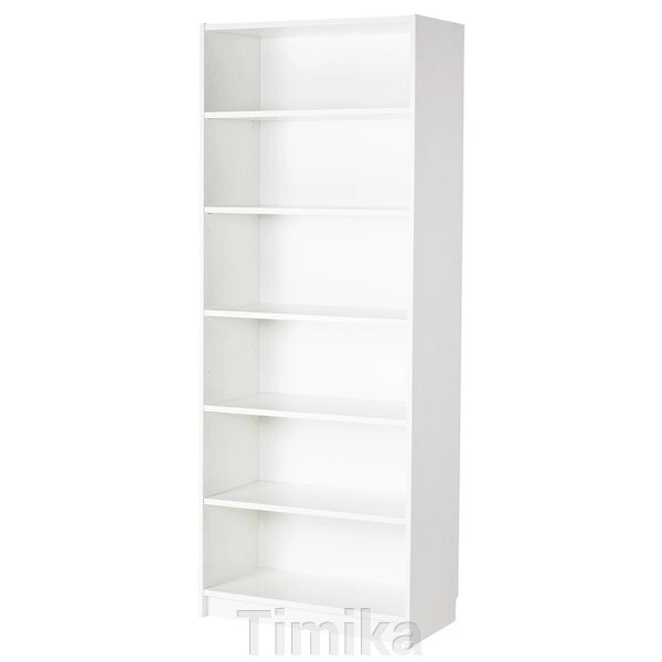 Книжкова шафа BILLY, білий, 80x40x202 см від компанії Timika - фото 1