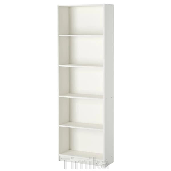 Книжкова шафа GERSBY, біла, 60x180 см від компанії Timika - фото 1