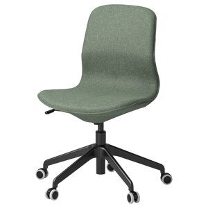 Конференц-крісло LÅNGFJÄLL, Gunnared зелено-сірий/чорний