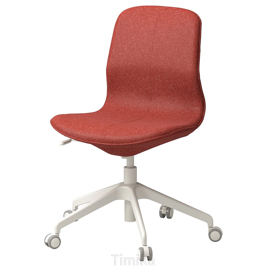 Конференц-крісло LÅNGFJÄLL, Gunnared червоно-оранжевий/білий від компанії Timika - фото 1