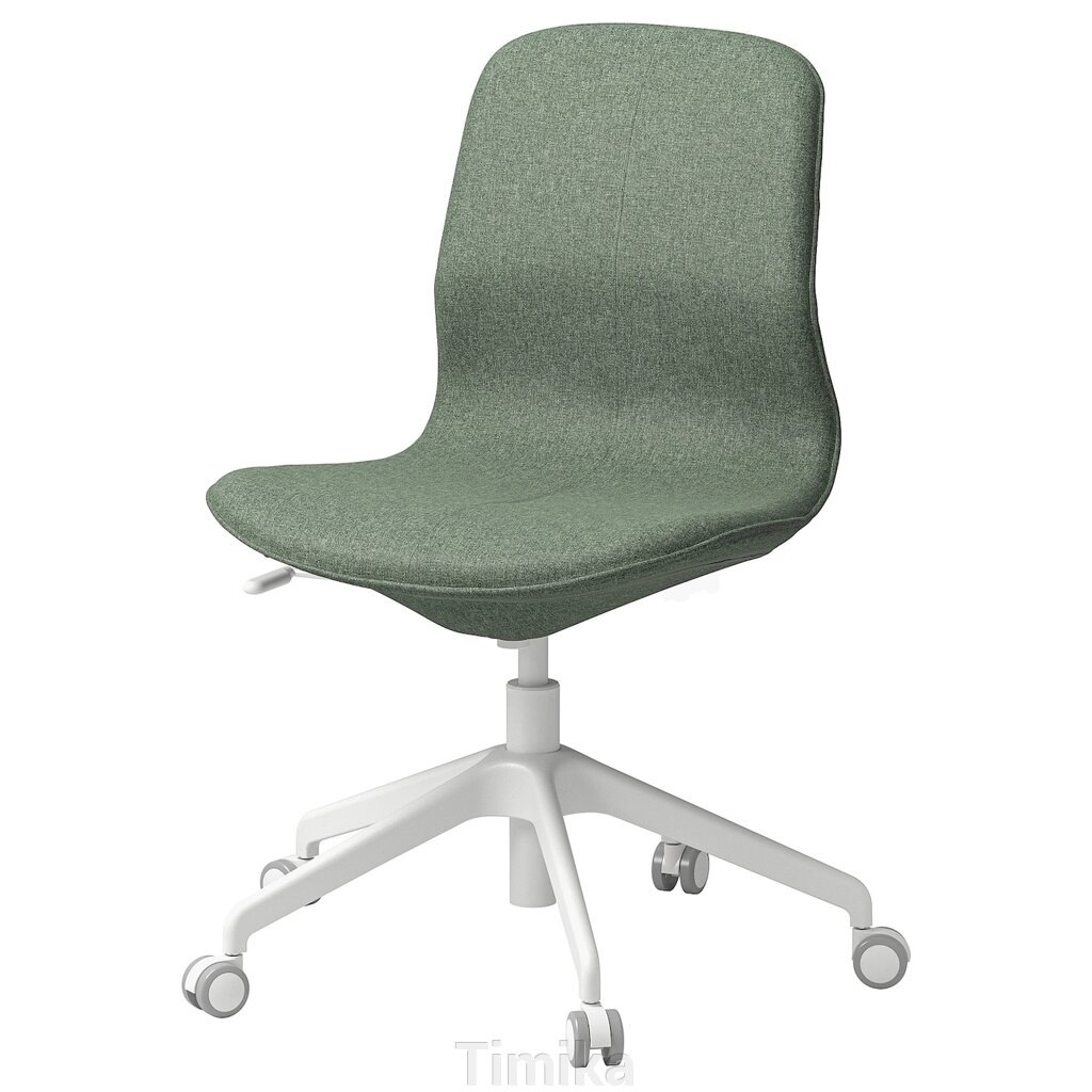 Конференц-крісло LÅNGFJÄLL, Gunnared зелено-сірий/білий від компанії Timika - фото 1