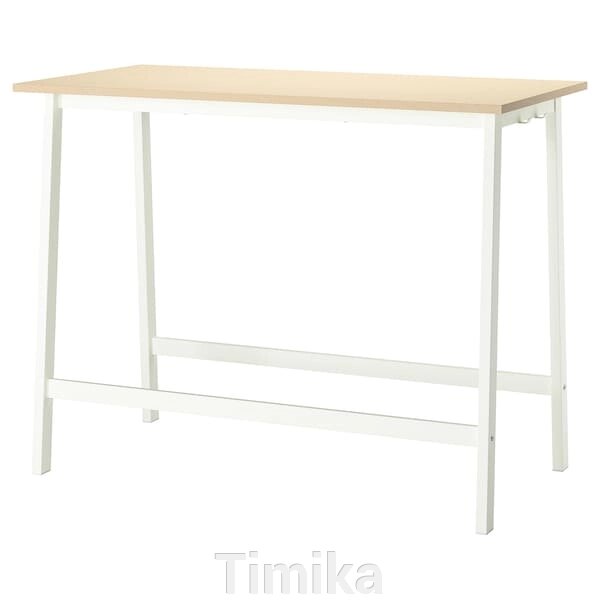 Конференц-стіл MITTZON, береза/білий шпон, 140x68x105 см від компанії Timika - фото 1