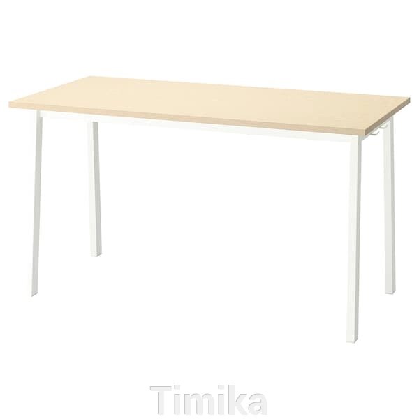 Конференц-стіл MITTZON, береза/білий шпон, 140x68x75 см від компанії Timika - фото 1