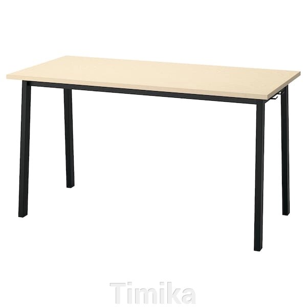 Конференц-стіл MITTZON, береза/чорний шпон, 140x68x75 см від компанії Timika - фото 1