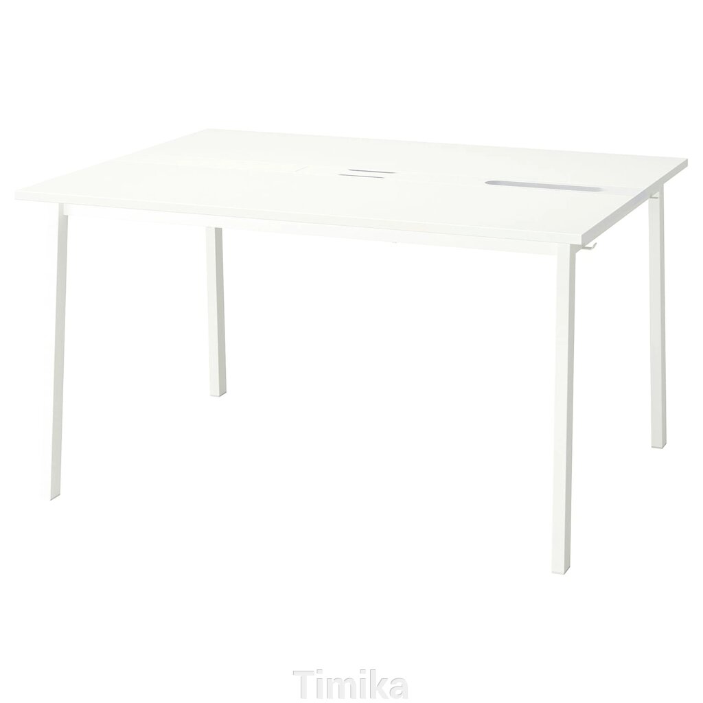 Конференц-стіл MITTZON, білий, 140x108x75 см від компанії Timika - фото 1