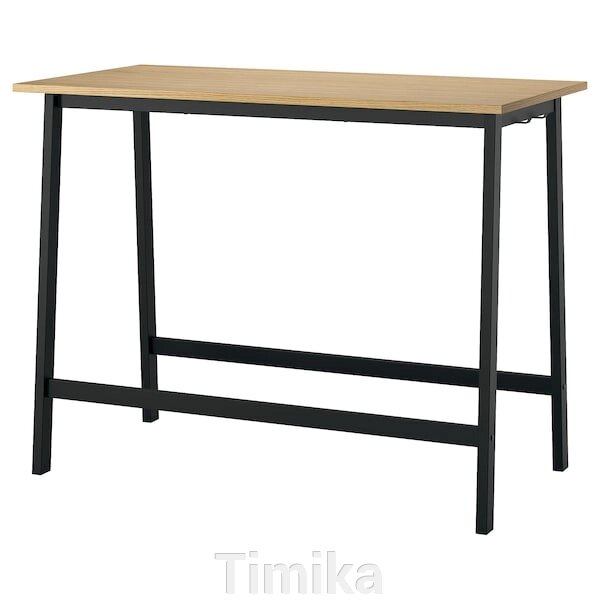 Конференц-стіл MITTZON, дуб/чорний шпон, 140x68x105 см від компанії Timika - фото 1