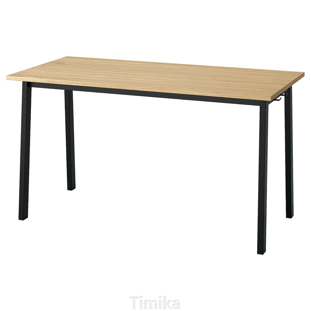 Конференц-стіл MITTZON, дуб/чорний шпон, 140x68x75 см від компанії Timika - фото 1