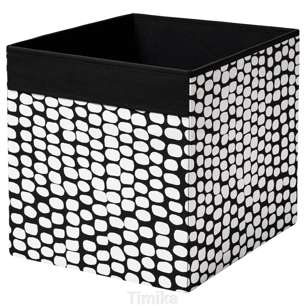 Коробка DRÖNA, чорно-біла, 33x38x33 см від компанії Timika - фото 1