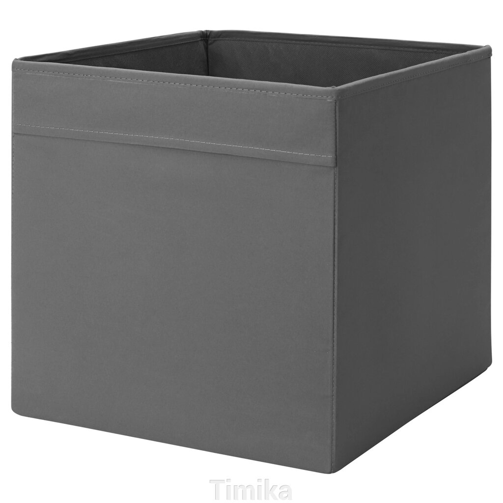 Коробка DRÖNA, темно-сіра, 33x38x33 см від компанії Timika - фото 1