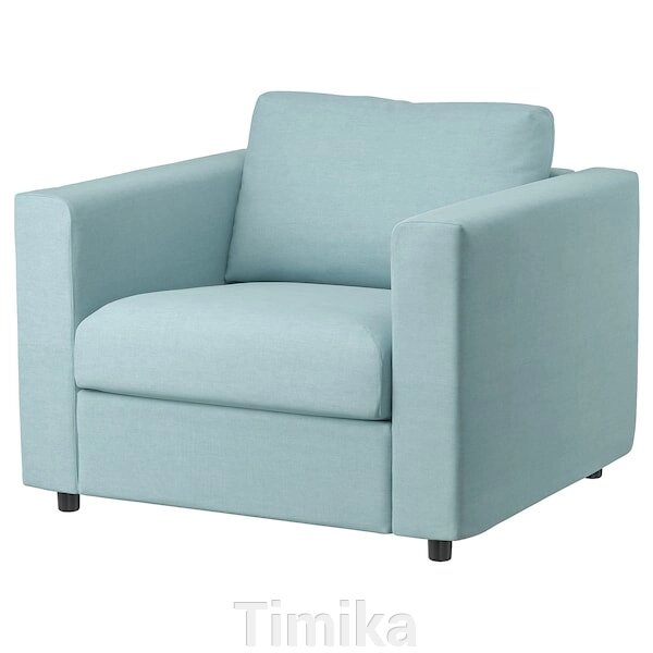Крісло VIMLE, Saxemara світло-блакитне від компанії Timika - фото 1