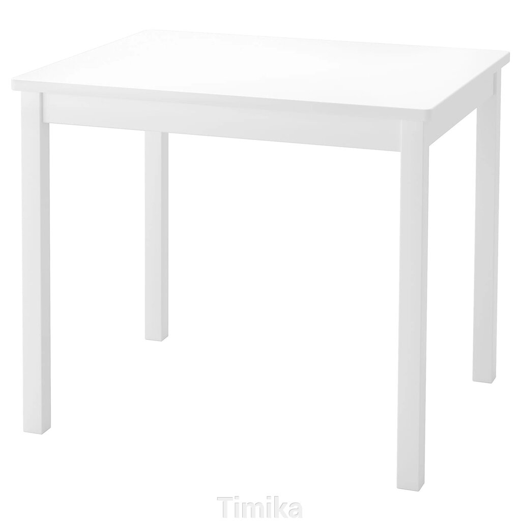KRITTER Дитячий стіл, білий, 59х50 см від компанії Timika - фото 1
