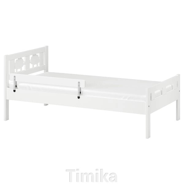 KRITTER Каркас ліжка з рейковим дном, білий, 70х160 см від компанії Timika - фото 1