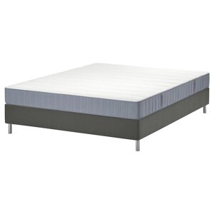 Ліжко LYNGÖR Continental, фірма Vesteröy/світло-блакитний темно-сірий, 160x200 см