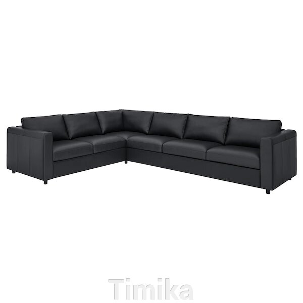 Кутовий диван VIMLE 5-місний, Grann/Bomstad чорний від компанії Timika - фото 1