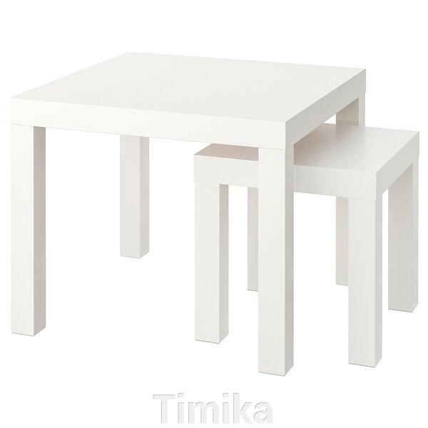 LACK Столовий набір 2 шт. білий від компанії Timika - фото 1