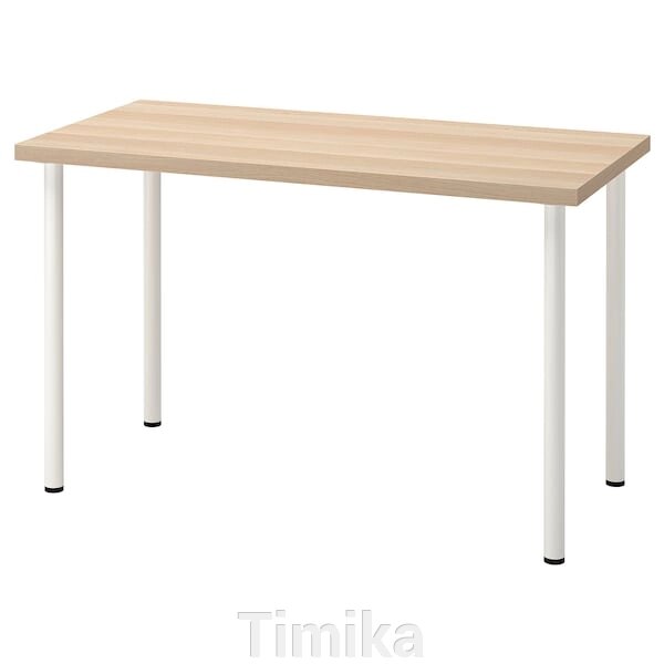 ЛАГКАПТЕН / АДІЛС Письмовий стіл, дуб білий/білий, 120x60 см від компанії Timika - фото 1