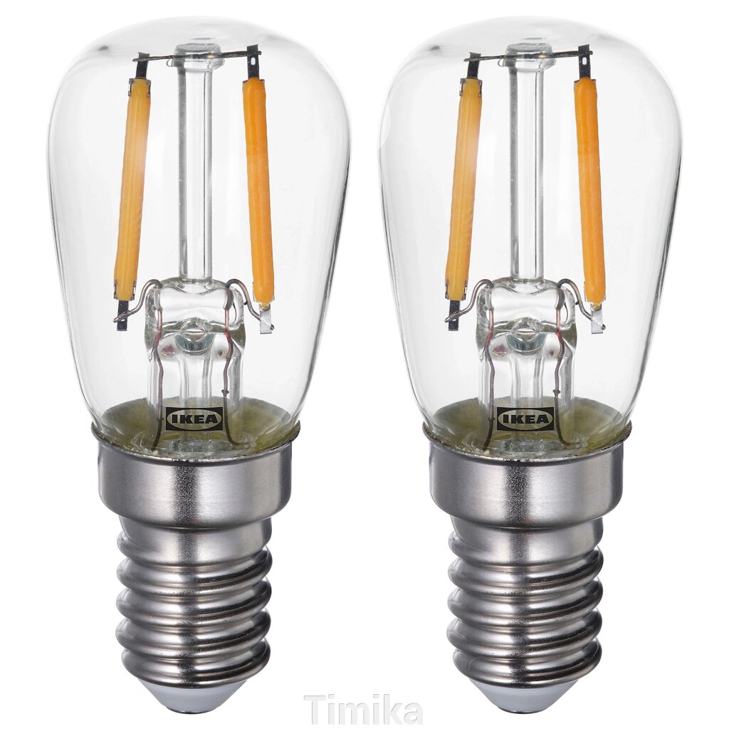 Лампа LUNNOM LED, E14 100 люмен, прозора від компанії Timika - фото 1