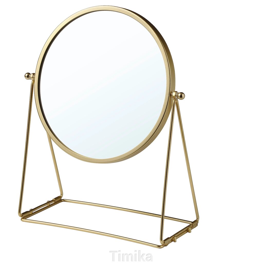 LASSBYN Настільне дзеркало, колір золото, 17 см від компанії Timika - фото 1
