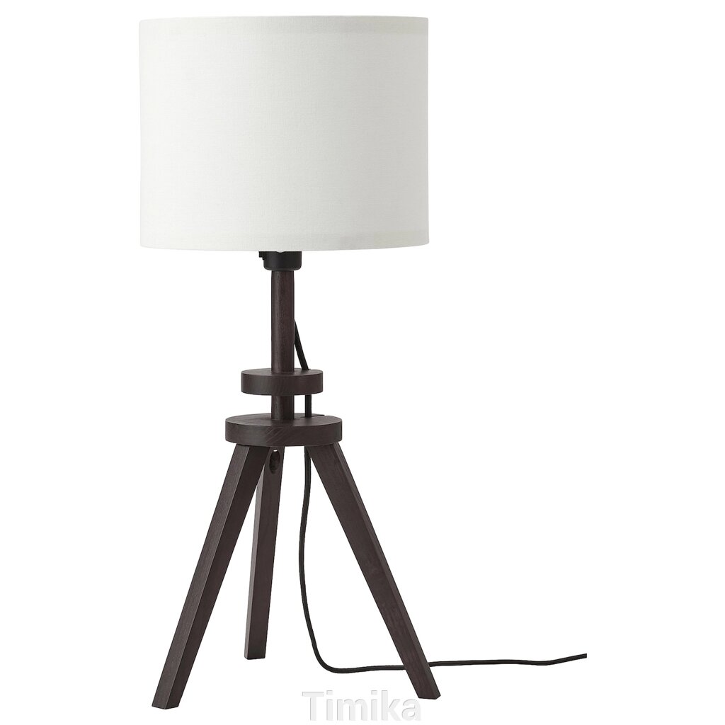 LAUTERS Настільна лампа, попелясто-коричневий/білий від компанії Timika - фото 1